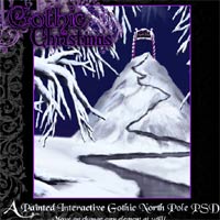 A painted interactive North Pole background - remove, move or re-scale each element in your 2D program (RDNA Christmas Freebie)